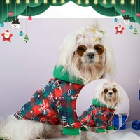 Dukseri za pse za velike pse djevojke kućni ljubimac božićni pamuk pamuk pamuk praznična šljokica dukserica