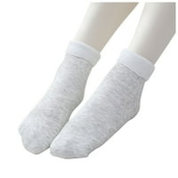 Čarape za muškarce Žene Držite tople skejtbordne čarape s katom snijega Plus Velvet zadebljanje sivih