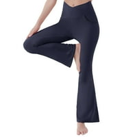 Ženske joge hlače Žene visokog struka Pant meka sport joga gamaše trčanje pantalone