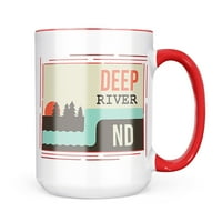 Neonblond USA Rivers Deep River - Sjeverna Dakota Poklon za ljubitelje čaja za kavu
