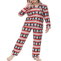 Haite Kid Girl Dvije dugih rukava PJS revel pidžama set spavaj čvrsto ubojnu rubnu odjeću