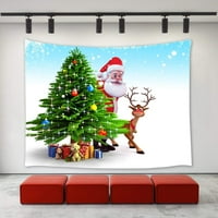 Cadecor božićno dekor tapiserija, smiješni božićni ukrasi Santa Claus Reindeer Božićne poklone predstavljaju