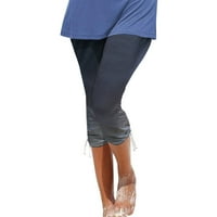 Dyegold Capris gamaše za žene tinejdžerske djevojke elastične struke joge žetvene hlače Stretch tajice