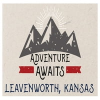 Leavenworth Kansas suvenir Frižider Magnet Avantura čeka dizajn