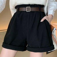 Huaai Soft Super džep casual kratke hlače Visoko ljeto široke labave struke noge za žene ženske hlače