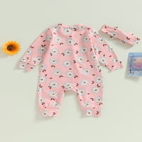 XKWYSHOP novorođenče od novorođenčadice cvjetni print Romper Bodici Djevojke Onesies Kombinezonske hlače