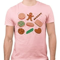 Božićna majica za kolačiće unise 2x-velika ružičasta