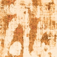 Ahgly Company u zatvorenom pravokutniku Sažetak narančasta modernih prostirki, 5 '7'