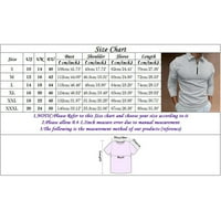 Leey-World Muns majica Men Casual Soild patentni patentni košulja Tornji ovratnik bluza Dugih rukava