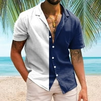 Bulk majice Veliki n Men Casual Short rukav Spring Summer Turn Crt 3D tiskane majice Moda Top bluza
