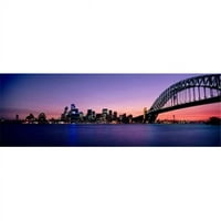 Most preko mora Sydney Opera Kuća Sydney Harbor Bridge Milsons Point Sydney Novi Južni Wales Australija Poster Print do - 12