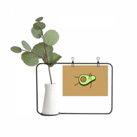 Voćni avokado zeleni jezgra metalni okvir okvira CERAC vazni dekor