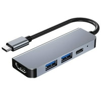 Prijenosni tipa C HUB USB 3. HDMI kompatibilna adapterska laptopa Priključna stanica ALUMINIJSKA Legura