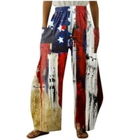 Corashan ženske prugaste zastave harem hlače, plus veličina široke noge palazzo hlače joggers joga odjeća