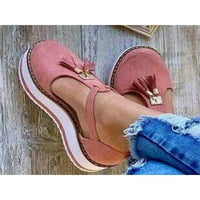Daeful Women Modne sandale Reses Suede Gornji okrugli nožni cipeli Ležerne cipele Neklizajuće