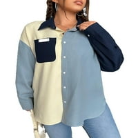 Ženska ležerna košulja za košulju u boji COLLAR MULTICOLOR PLUS BLOUSE 1XL