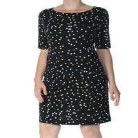 Alfani ženska haljina od polka točka, crna, 12