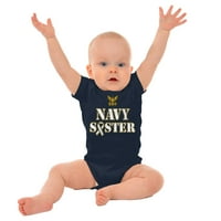Sjedinjene Države Mornarička sestra Strong Bodysuit Jumper Girls Girls Baby Brisco Brands Nb
