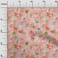 Onuone pamuk poplin Twill ružičasti tkaninski oblici geometrijski šivaći materijal ispis tkanine sa