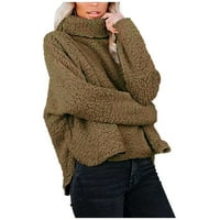 Plus veličine Kardigan za žene Ženski povremeni prevelizirani kaput dugih rukava pulover Dukseri Turtleneck