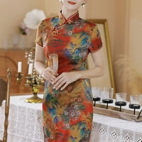 Ženska kineska tradicionalna Cheongsam elegantna haljina maturalni koktel banket Slim