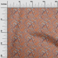 Onuone pamuk poplin Twill tkanina naranče azijska japanska cvjetna šivaća tkanina od dvorišta otisnuta DIY odjeća šiva