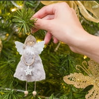 Tuš sa zavjesom anđeo ukrasi Božićne anđele lutke viseći ukrasi božićne drvce plišane ukrase slatka