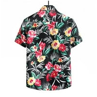 Ulična ležerna majica MENS Ljetni Hawaii Velike veličine Rever Ispisano Ovratnik Ležerne prilike labave
