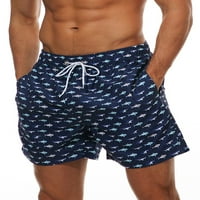Gomelly Muška pločaHorts High Struk hlače za plažu Brze suho kupaći kostim muški morsko odijelo za kupalište
