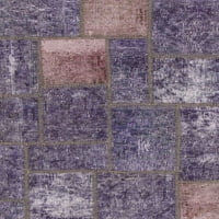 Ahgly Company u zatvorenom kvadratu Sažetak Purple Patchwork Prostor, 5 'kvadrat