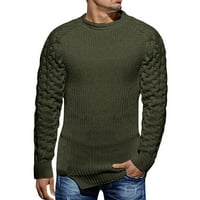 PIMFILM MENS pulover Dukseri mens džemperi pulover Duge rukav rukav zeleni XL