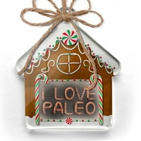 Ornament tiskani jedno oboren volim paleo kobasicu roštilj roštilj BBQ Christmas Neonblond