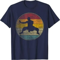 Drvo borilačke vještine Vintage Retro Silhouette Kung Fu majica