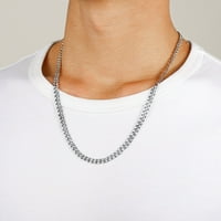 Findchic Muškarci HIP hop lanac ogrlice od nehrđajućeg čelika Curb lanac veze za dječake,