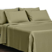 Set za krevet - ultra meki pamučni listovi, grof Thread Luxury Sateen Weave, duboka džepna posteljina