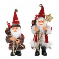 Santa Doll Božićni ukras, slatka Santa Claus Kolekcionarska lutka Santa Claus plišana igračka Tradicionalni