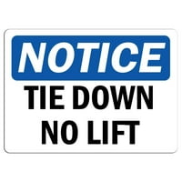 Prometni znakovi - Obavijest - zavezanost Nema lift Sign Aluminijumski znak Street Weather Odobren Znak